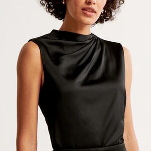 Abercrombie & Fitch Black Cowl Blouse